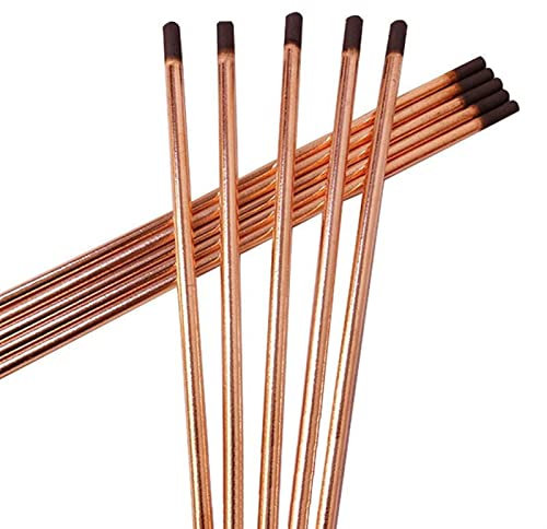 Stick Welding Electrode Rods 20pcs New Carbon Arc Gouging Rods Copper Round DC Gas Gouging Gun Graphite Electrode Carbon Rod Soldering Supplies Welding Rod(4X335mm)