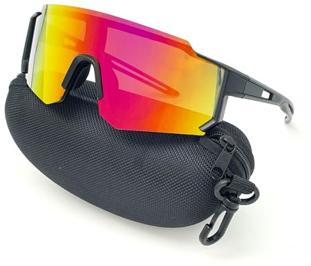 SAIIURV Cycling Sunglasses Running Sunglasses, Sports Polarized Sunglasses for Men and Women, UV400 Protection Sports Sunglasses, for Outdoor Bicycle Motorbike Fishing Running Hiking (Colorful)