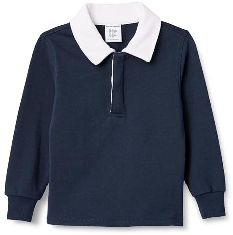 Amazon Essentials Garçon Polo de Rugby à Manches Longues