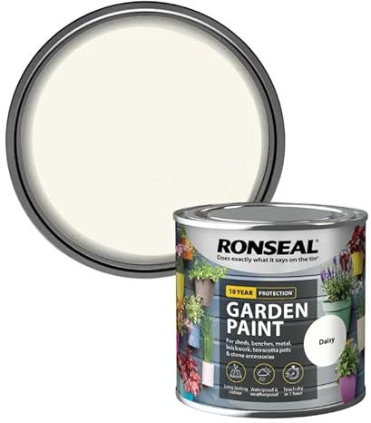 DUAYRA Garden Wood Paint 250ML | Outdoor Furniture Paints | Multi-Surface Waterproof Weather Resistant | Quick Drying Formula | For Benches, Terracotta Pots, Brickwork, Stones | (Daisy)