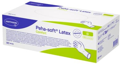 Peha-Soft latex comfort Untersuchungshandschuh, puderfrei, Gr; S, 100 Stück