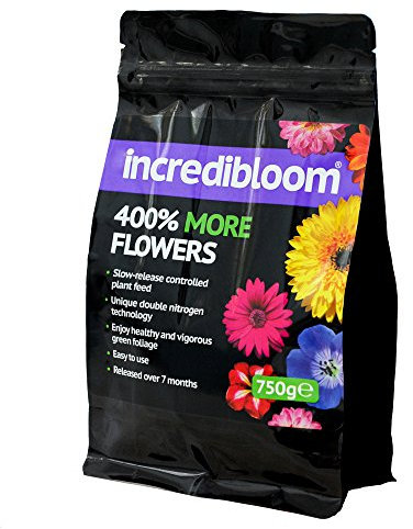 Garden Fertiliser Soil Garden Flowers Plant Food, Incredibloom® Yields Lush Foliage & Bright Blooms, 1 x 750g Bag of Incredibloom® by Thompson & Morgan