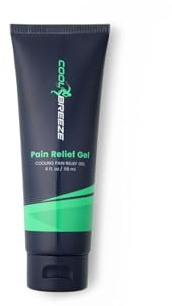 Cool Breeze Pain Relief Gel – Topical Pain Relief Gel for Arthritis, Muscle Soreness, Back Pain, Knee Pain & Joint Stiffness – Dual Heating & Cooling Menthol Formula – Non‑Greasy 4oz Tube, Made in USA