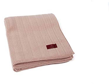 Ritter Decken Strickdecke Estoril aus 100% mulesingfreie Wolle (weich) in 150 x 200 cm (rosa) Weiche und warme Wolldecke. Geeignet als hochwertige Kuscheldecke und Tagesdecke.