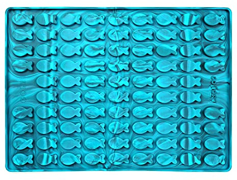 Collory Medium fisk (3,5 cm) silikon god bakmatta, hundkakor själv, bakning av choklad, godisform, material non-stick och livsmedelssäker (BPA-fri)