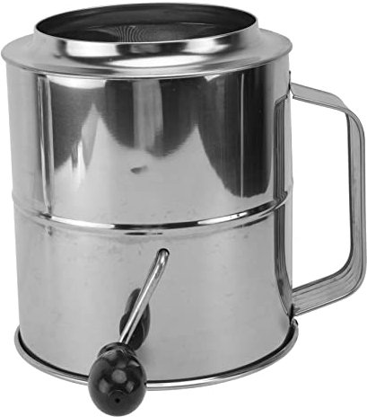 Cabilock Colino Per Farina A Maglie Fini Colino Rotante Portatile Per Una Facile Cottura