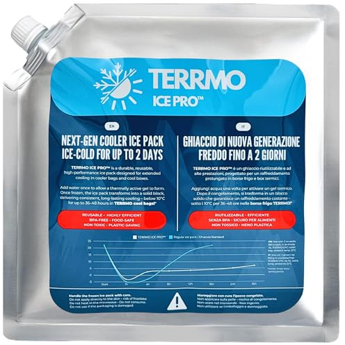 ICE PRO™ Grand Pain de Glace pour Glacière & Sac Isotherme | Bloc Réfrigérant Longue Durée jusqu'à 24–72 h | Bloc de Glace Réutilisable Premium à Gel | XL : 830 ml, 25×25 cm – Lot de 1