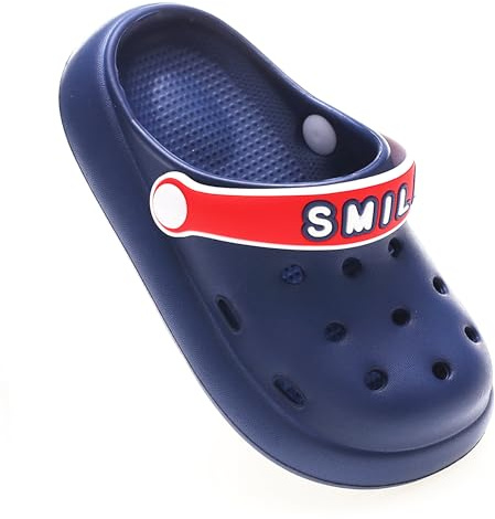 ZYLDK Zuecos Niños Zuecos Unisex Zapatos Sandalias de Playa Ligeras de Verano Antideslizante Respirable Piscina Jardín Transpirables Azul