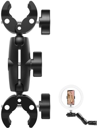 Generisch 360° Camera Holder, 360° Rotating Roll , Action Camera, Mobile Phone Handlebar Holder, Motorcycle Handlebar Mount, Handlebar Camera Mount Action Camera