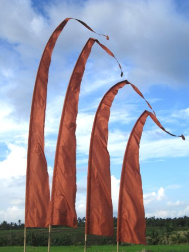 Bali-Fahne, Polyester, kupfer, 5 Meter