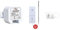 Protector Einbau-Funk-Abluftsteuerung AS-6030.3 mit Thermo-Sensor und Fenster-Sender/Abluftsteuerung/Fensterschalter Wireless/Sensorschalter/Funksteuerung