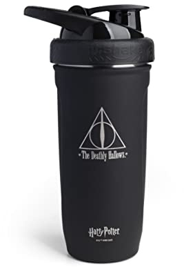 Smart Shake Reforce Stainless Steel Harry Potter The Deathly Hallows Shaker Bottle (900 ML /30oz) | Light Weight Resistance Sports Shaker Bottle with a Soft Lid | Leakproof, BPA Free & DEHP Free