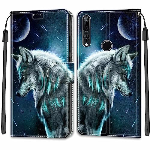 Coque pour Huawei P Smart Z / Y9 Prime 2019 / Enjoy 10 Plus Housse PU Cuir à Rabat Housse Étui avec [Carte Fentes] [Fonction Stand] Compatible pour Honor 9X / Honor 9X Pro