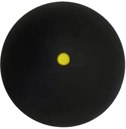 Tuxxjzm Enkel punkt squashbollar, sport squashbollar, racquetballbollar i mjukt, enkel gul prick, bärbar squashutrustning, racketbollar för