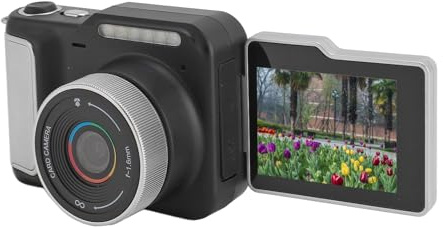 Fotocamera Digitale 4K da 48 MP, Visione Notturna, Time Lapse, Webcam, Rallentatore per Fotografia, Vlogging, Streaming Live