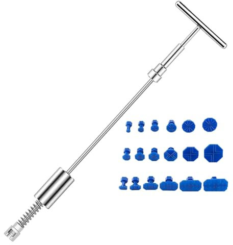 Osmond Herramientas de Reparación de Extractor de Coche, Kit de Desabollado en T, Herramienta de Carrocería sin Pintura, Martillo de Extracción de , Martillo de Desabolladura