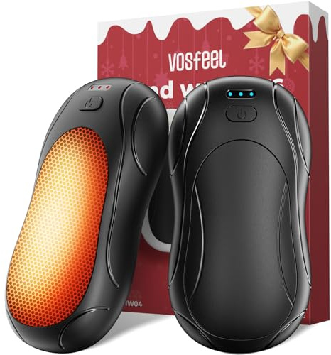 VOSFEEL Hand Warmers, Magnetic Rechargeable Hand Warmer 2-Pack, 23Hrs, Pocket Size, Fast Heating, Outdoor, Skiing, Golf, Tech Gifts for Women, Men