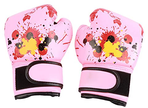 Boxing Gloves, Grappling Prügelhandschuhe für 2–11 Jahre Jungen Mädchen Kampfsport Sparring Junior MMA Training Boxsack Muay Thai Kickboxen (PINK)