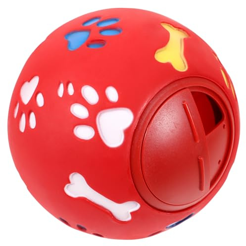 Toyvian Pelota de Comida Interactiva para Perros Juguete de Entrenamiento y Masticación Alimentación para Perros y Gatos