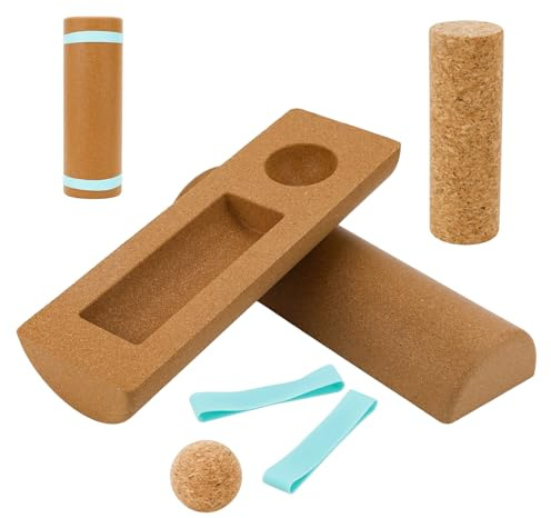Cork Balance Board Foot Strengthener, Natural Cork Balance Board Ankle Stability Trainer for Foot Function Training Enhance Joint Stability Improve Body Posture