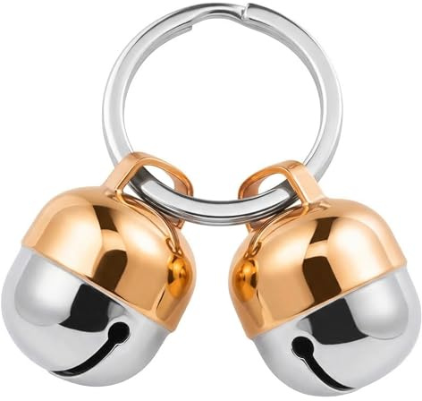 Beau's Bells 2 Extra Loud Cat & Dog Bells | Pet Tracker | Save Birds & Wildlife | Luxury Handmade Copper (Medium)