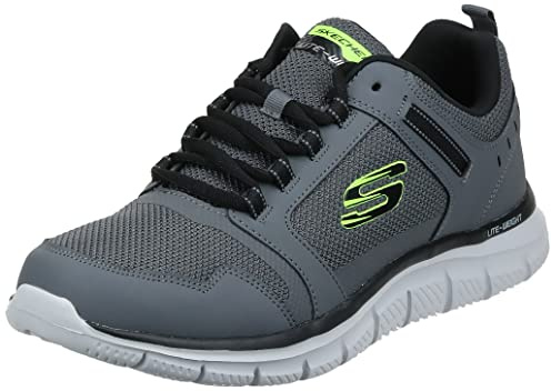 Skechers herr 232001, sportskor, gråsvart, 39.5 EU