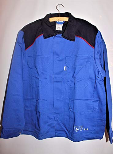 HB Störlichtbogenschutz Arbeitsjacke royal/navy/rot Schutzjacke Jacke Arbeit, Größe:46