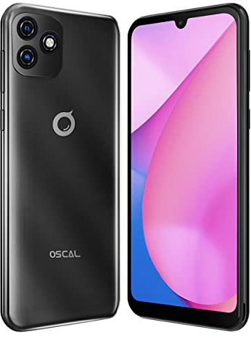 OSCAL C20 Android 11 3G mobiltelefonupplåst mobiltelefon, Dual SIM-smartphone, HD+ 6,08 tum skärm, enkock design, 1 G+32 GB, 2MP+5 MP-kamera, 3380mAh GPS Wi-Fi-batteri svart ansiktslås