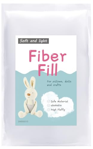 700 g/24,7 oz polyesterfiber fyllning, fyllningskudde, fyllning, fyllningskudde, fyllning, fyllning, för fyllda djur/gör-det-själv-hantverk (vit)
