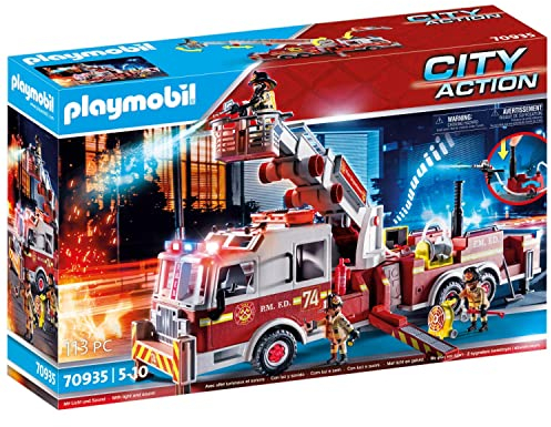 PLAYMOBIL® City Action Feuerwehr-Fahrzeug: US Tower Ladder 70935