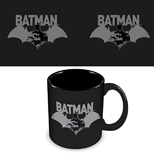 Pyramid International DC Comics Tasse à café Batman (emblème) dans une boîte de présentation, tasses Batman pour homme, femme et enfant – Produit officiel