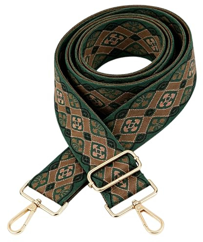 Green Bag Strap Replacement for Handmade Adjustable Wide Handbag Straps Birthday Gifts for Women JD001514