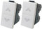 Set di 2 Interruttori Doppio Pulsante Compatibili con Bticino per Tapparelle Elettriche e Tende, Automazione Persiane, Interruttore Compatibile con Bticino Matix (2 Prese Doppio Pulsante)