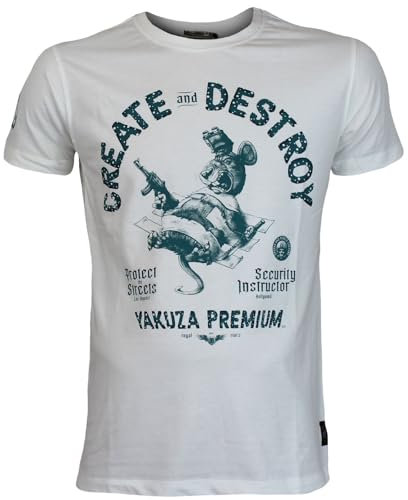 Yakuza Premium Herren T-Shirt 3701 Natur weiß L