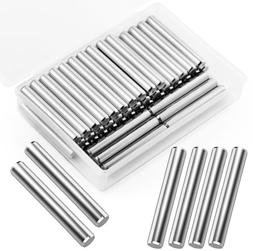 45 Stück Regalbodenträger 6mm, Regalbodenträger Regalstützen Stifte, Zylinderstifte Regalbodenträger, Halter für Einlegeböden, Regalbrett Halterung, Edelstahl Bodenträger für Einlegeböden, Schränke