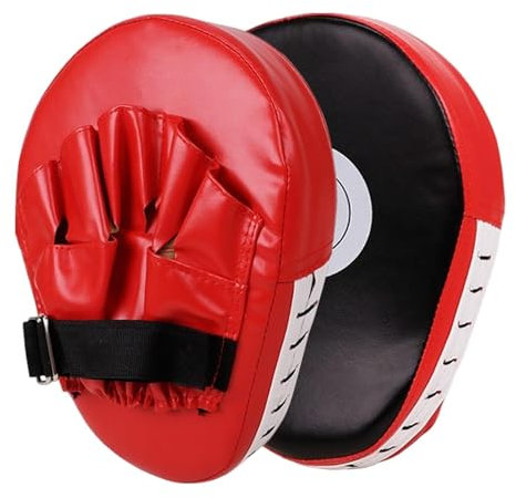 Boxpratzen Handpratzen Pratzen Boxen Schlagpolster PU Handpratzen Mit Hochwertiger Polsterung Pratzen Boxen Pad Bandagen Boxen Männer Schlagpolster Kickboxen Boxpratzen Für Kampfsport Training