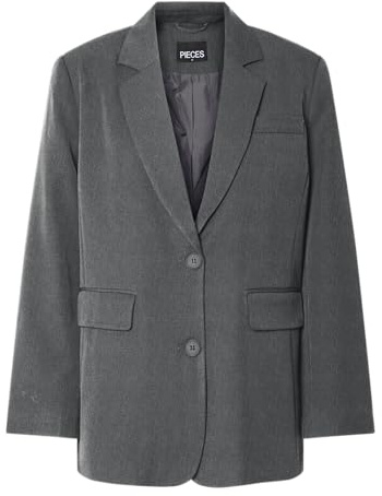 PIECES Pckamil LS Loose Blazer Noos BC, Gris Oscuro, M
