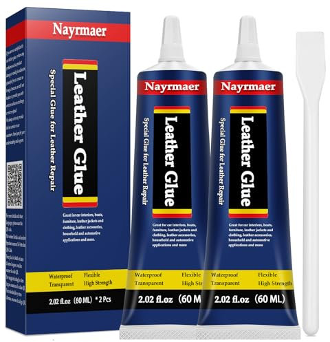 Nayrmaer Leather Glue, Extra Strong Adhesive for Sofa Repair, Jacket, Handbags, Wallet, Furniture, Belt (120ml)