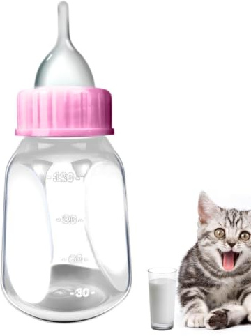 Biberón para gatitos | de leche para cachorros de 120 ml con chupete de