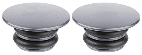 Tbest Bouchon Guidon Velo,Guidon Bar Embouts Bouchons Cyclisme Bar Bouchons Fin en Alliage D’Aluminium Guidon Fin Bouchon Poignée Bar S pour VTT,Vélo De Route (Titane)