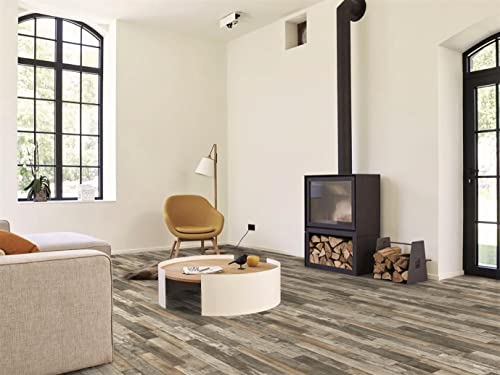 PVC Bodenbelag Vinylboden in markantem Holz-Design, Zuschnitt (2m breit, 2,5m lang)