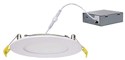 Halco 89094 12W Color Changing 900LM Slim LED Downlight Fixture, Easy Drywall Installation, Dimmable, 90+CRI, Energy Star and California Sellable, FSDLS6FR12/CCT/LED