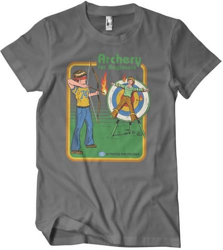 Steven Rhodes Archery for Beginners T-Shirt Darkgrey-M