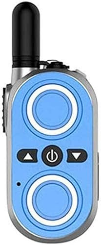 HYDIK Uppladdningsbara tvåvägsradioapparater med lång räckvidd med 2-pack， Bärbar Mini Praktisk Walkie-Talkie Power är tunn och lätt Maskin Micro Small Handhållen trådlös utomhusutrustning for barn(Bl