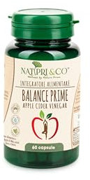 Natura Prime – Balance Prime Apple Cider Vinegar Benessere Dell’Organismo – Con Aceto Di Sidro Di Mele, Mirtillo Nero e Vite Rossa - 60 Capsule - Senza Glutine E Senza Lattosio