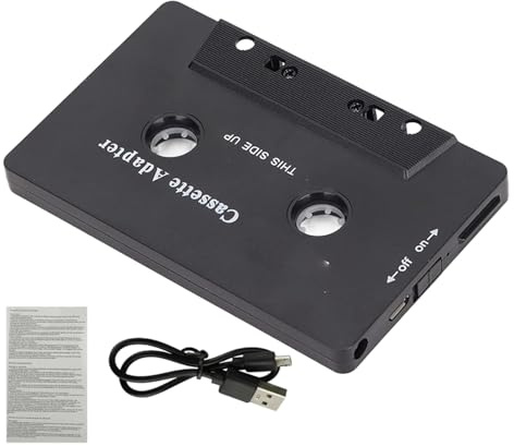 Adaptador de audio de cinta para coche - reproductor de cassette, receptor de música inalámbrico | Alta fidelidad premium con función de llamada streaming móvil en de sonido estéreo manos