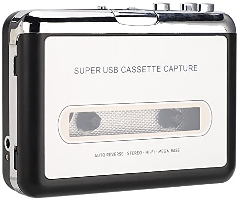 TOPINCN USB-kassettspelare för Att Konvertera Kassettband Till MP3-filer, Lämplig för musikälskare. Lättanvänd USB-port