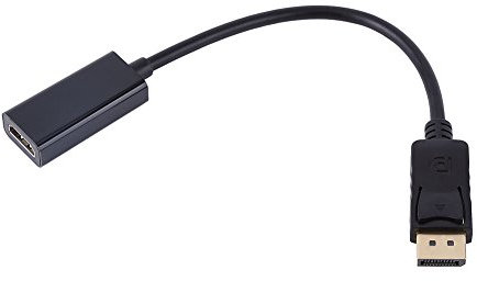 KOSDFOGE Adaptateur Displayport (DP) vers HDMI, Convertisseur D'Adaptateur Display Port vers HDMI Connecteur Mâle vers Femelle 1080P pour Ordinateur, Ordinateur de Bureau, Ordinateur Portable, PC