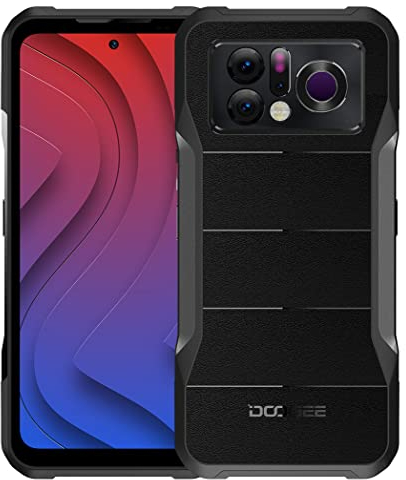 DOOGEE 5G Rugged Smartphone V20 PRO, 6,4’’ 2K Display, Termocamera, Dimensioni 700 20GB+256GB, Fotocamera Tripla 64MP+Visione Notturna 24MP, Telefono Antiurto Impermeabile Android 12, GPS NFC Nero