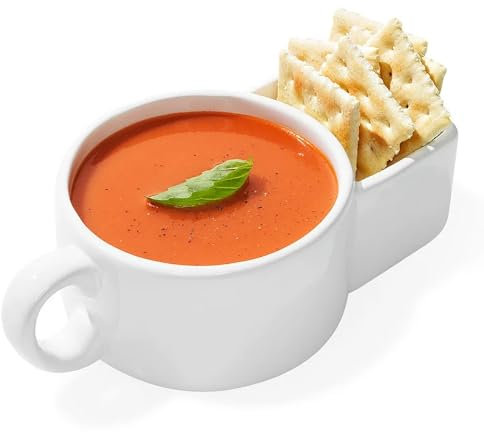 Erice Cuenco de sopa y galletas, cuenco de cereales, cuenco de cerámica, galletas saladas, cuencos de aperitivos, platos de sopa y sándwich, tazas de desayuno, aperitivos vegetales y taza de inmersión